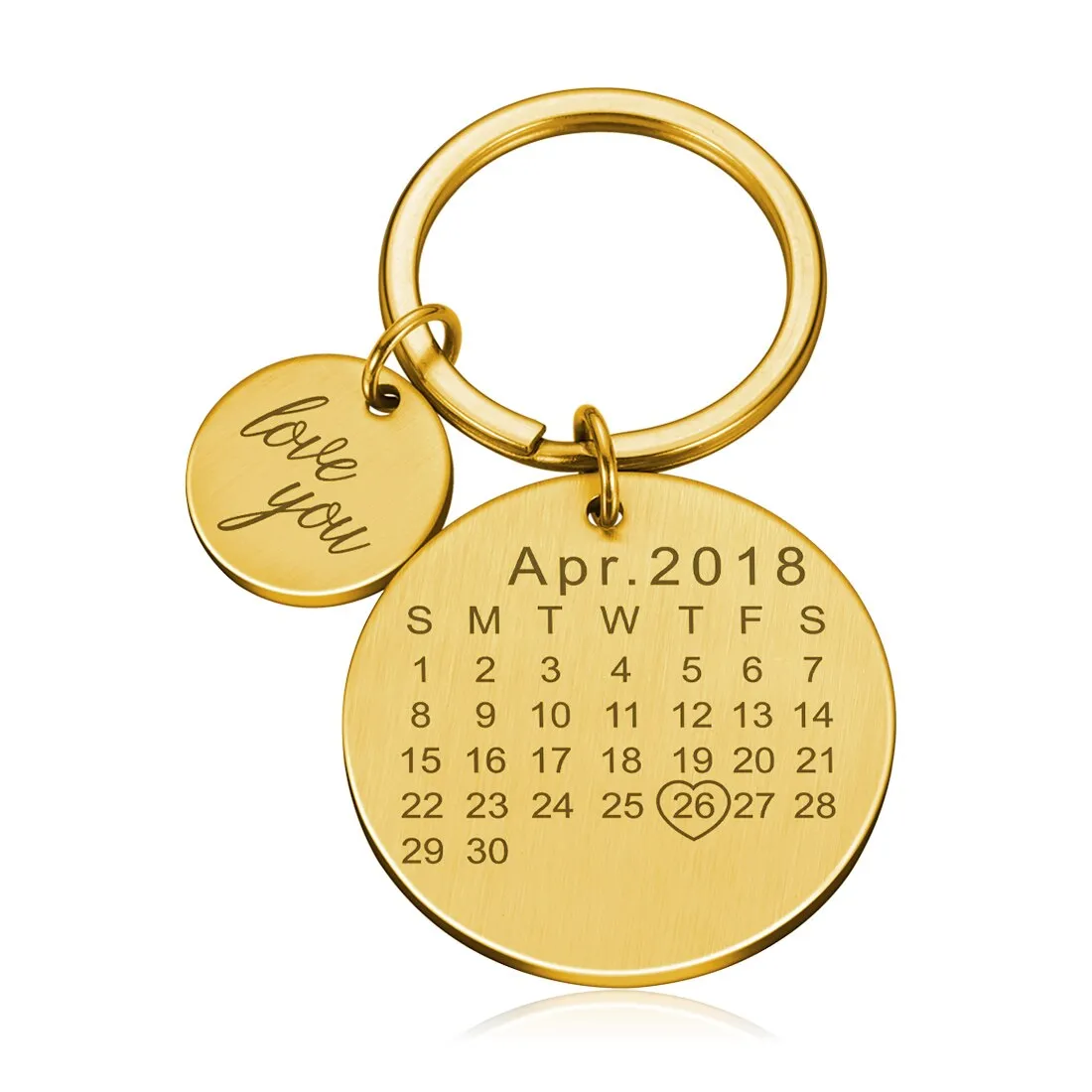 Personalized Custom Key Chain Ring