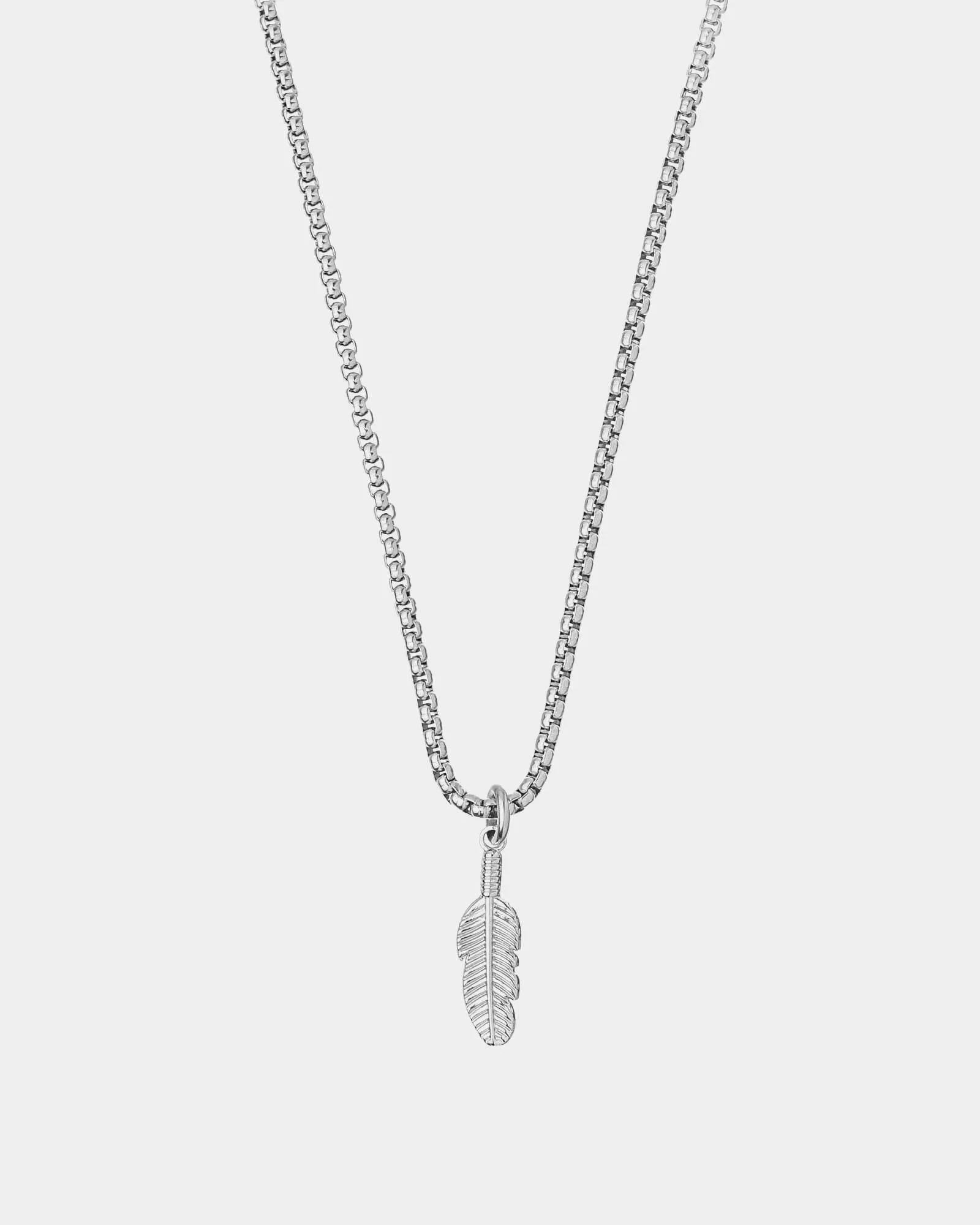 Plume Silver Necklace