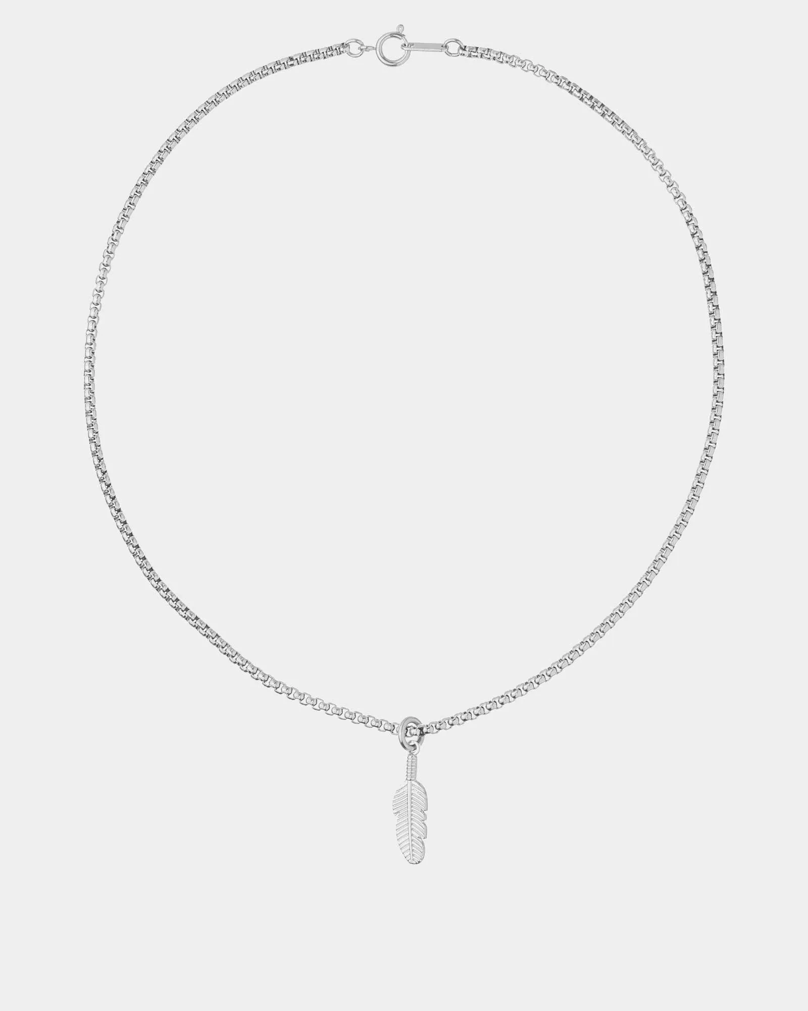 Plume Silver Necklace