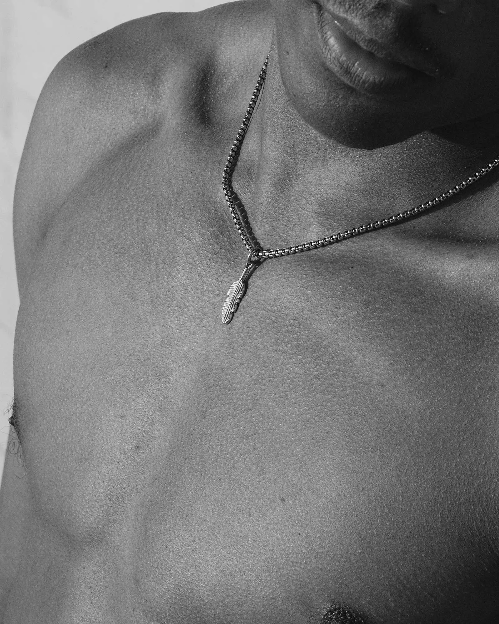 Plume Silver Necklace