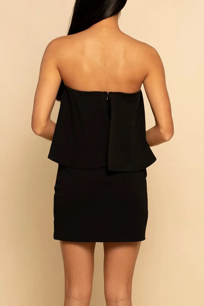 Ponte Layered Mini Dress