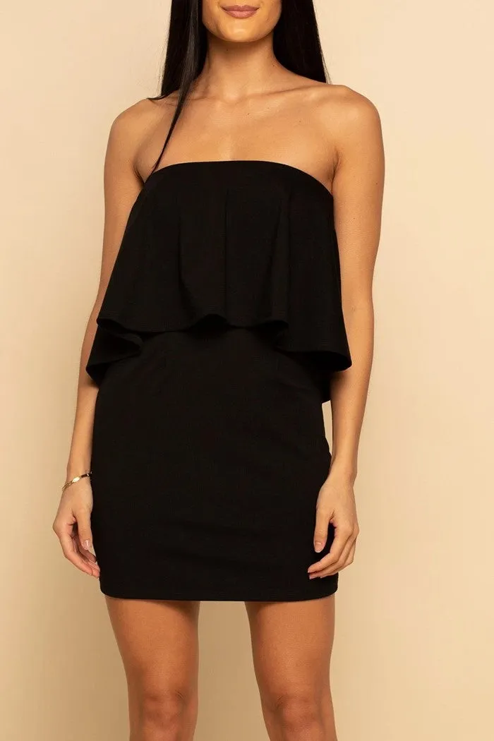 Ponte Layered Mini Dress