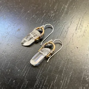 "Tiny" Taliswoman Raw Quartz Earrings