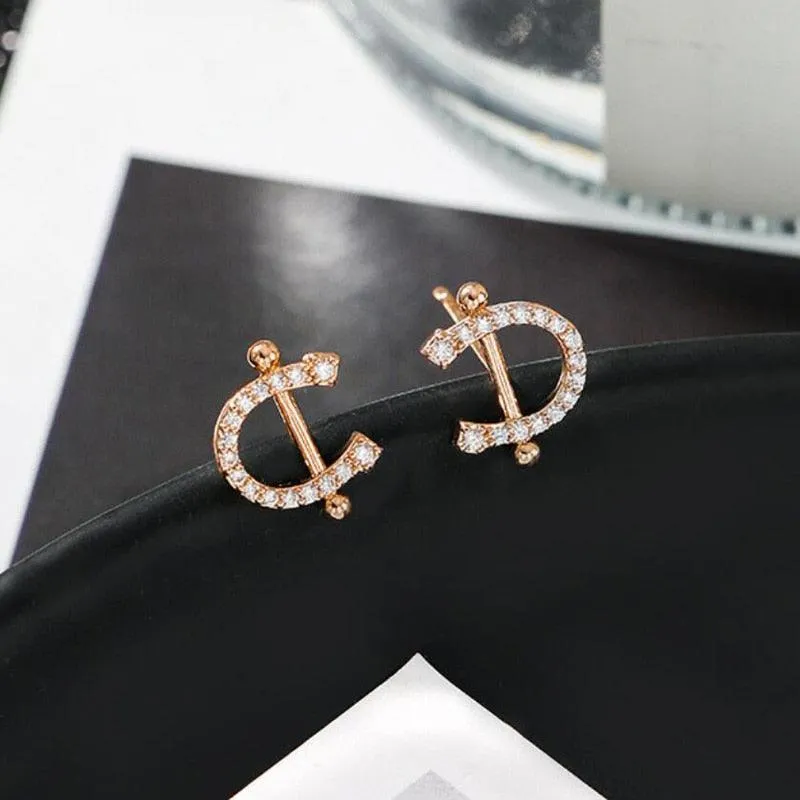 Radiant Horseshoe Zircon Necklace and Earrings Set