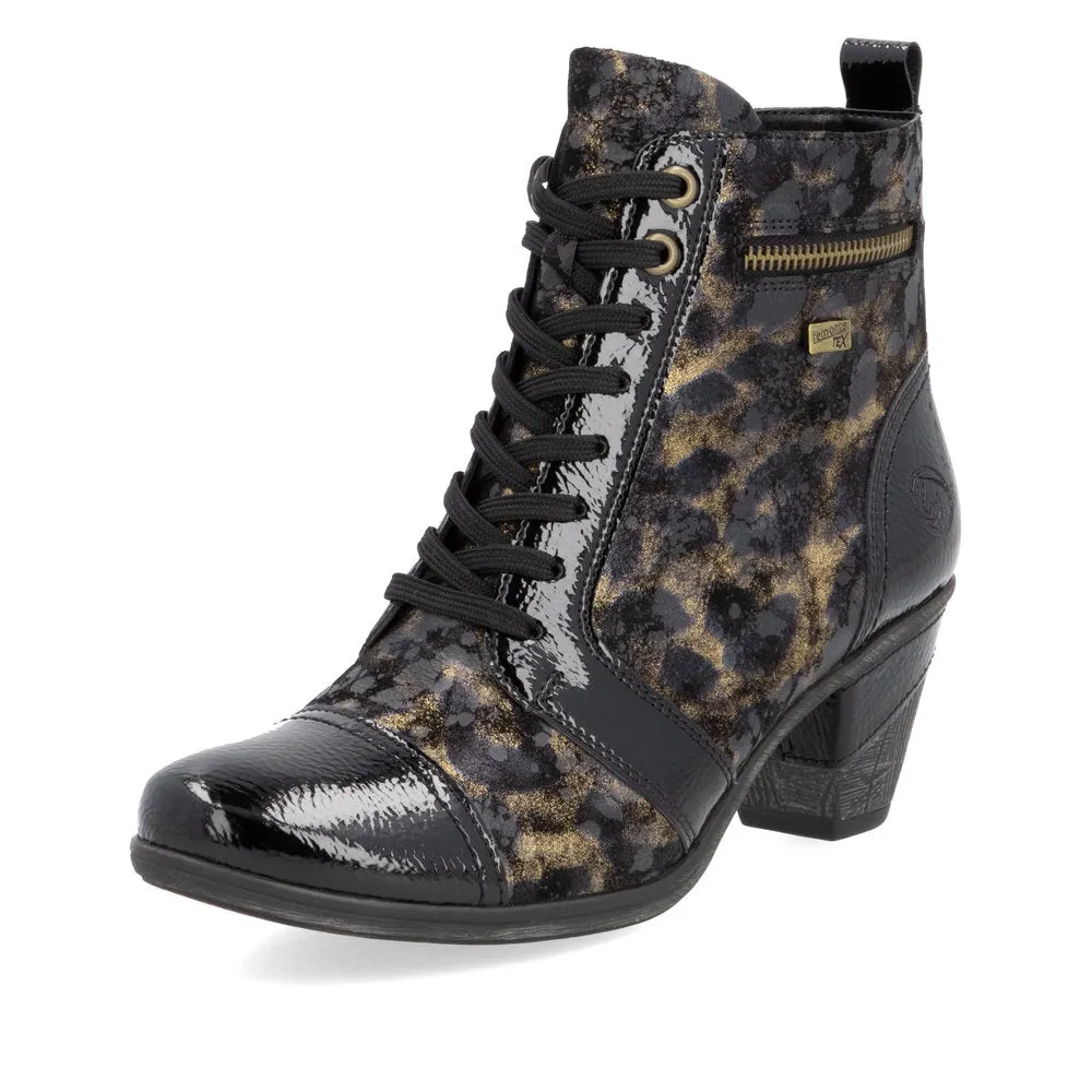 Remonte Ladies Lace Up Low Heel Ankle Boot