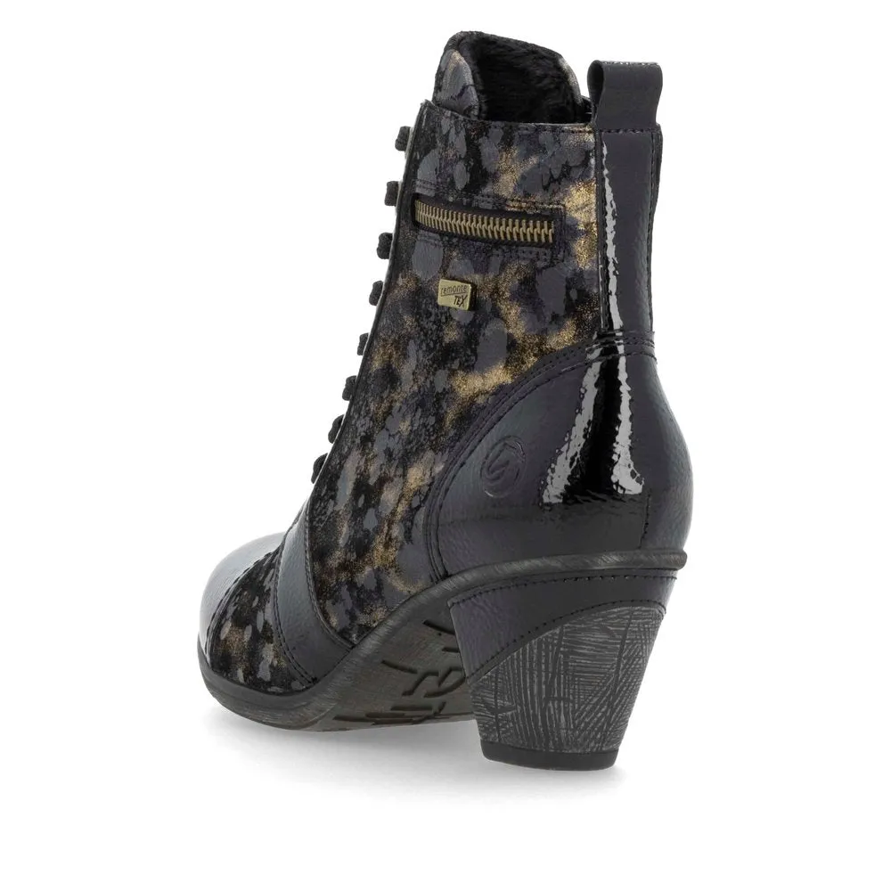 Remonte Ladies Lace Up Low Heel Ankle Boot