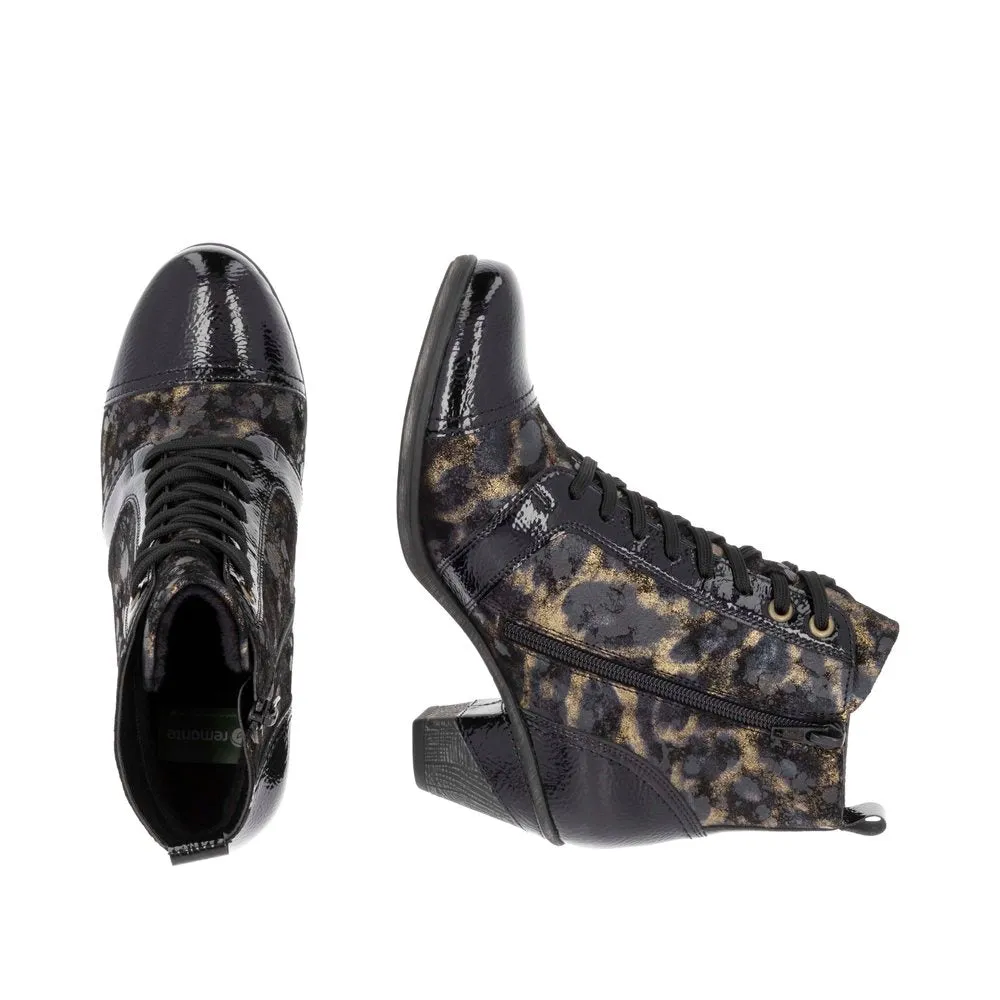 Remonte Ladies Lace Up Low Heel Ankle Boot