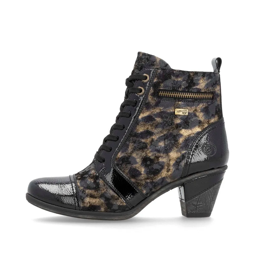 Remonte Ladies Lace Up Low Heel Ankle Boot