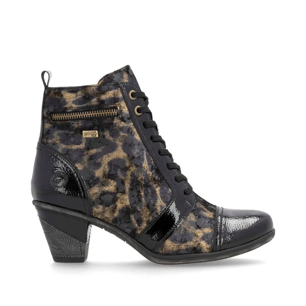 Remonte Ladies Lace Up Low Heel Ankle Boot