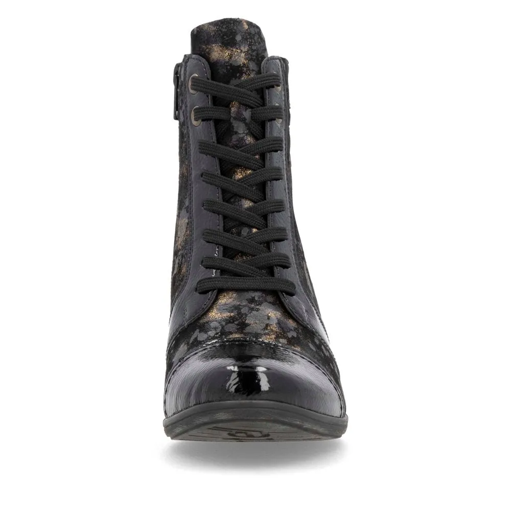 Remonte Ladies Lace Up Low Heel Ankle Boot
