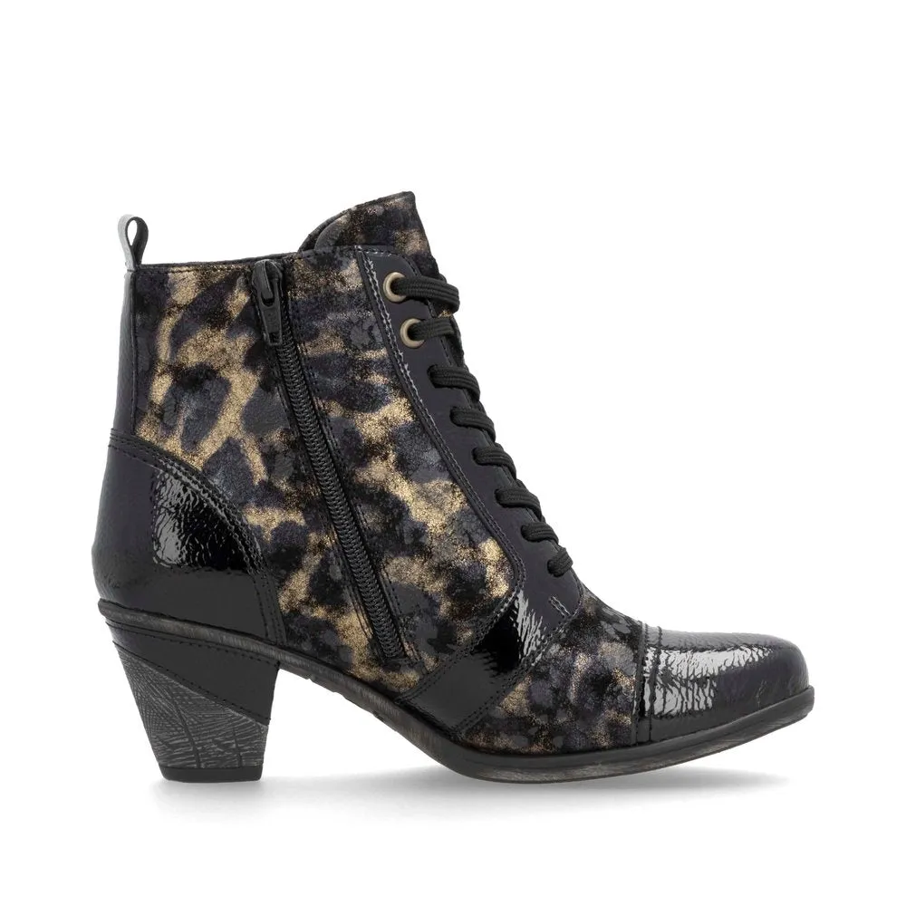 Remonte Ladies Lace Up Low Heel Ankle Boot