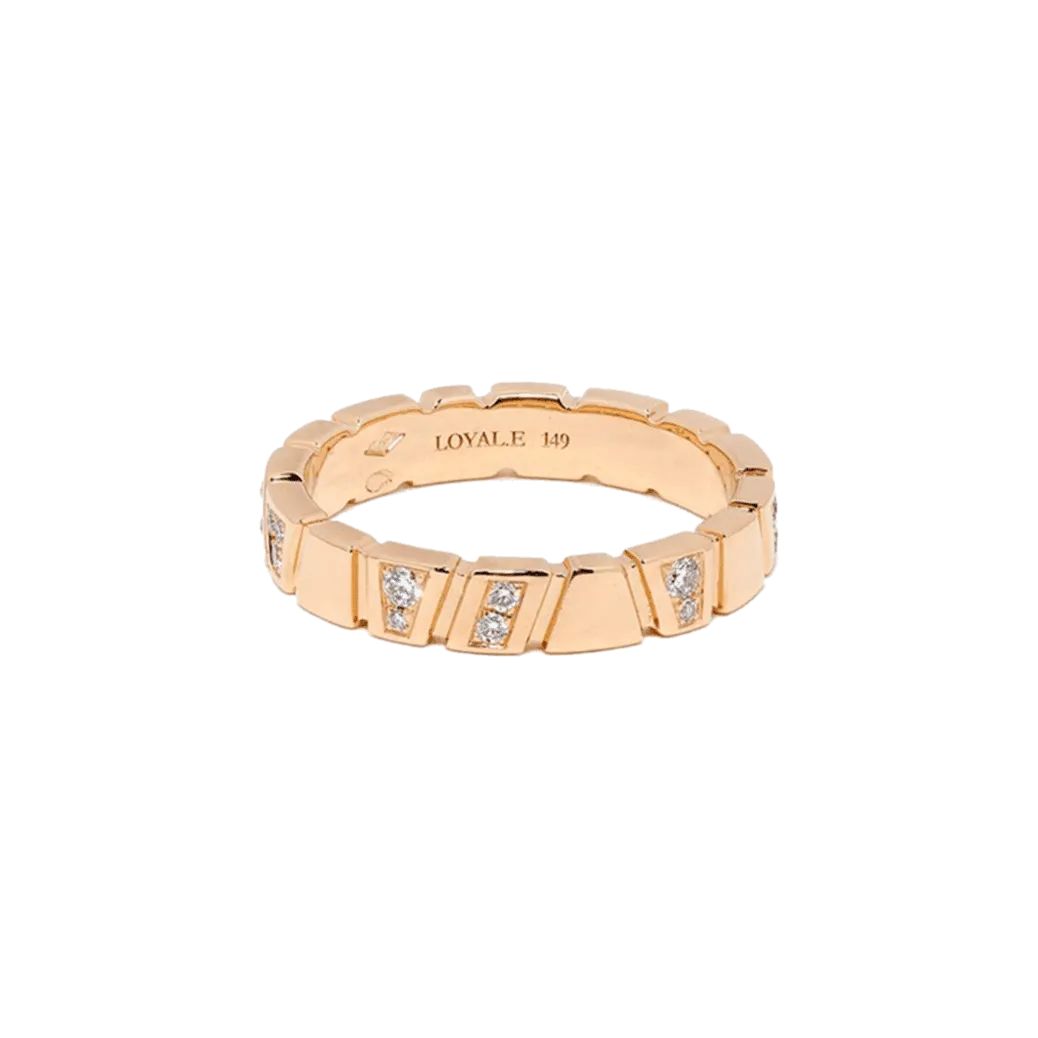 Ride love semi-pavée ring