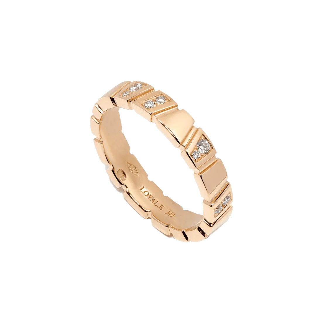 Ride love semi-pavée ring