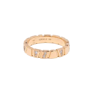 Ride love semi-pavée ring
