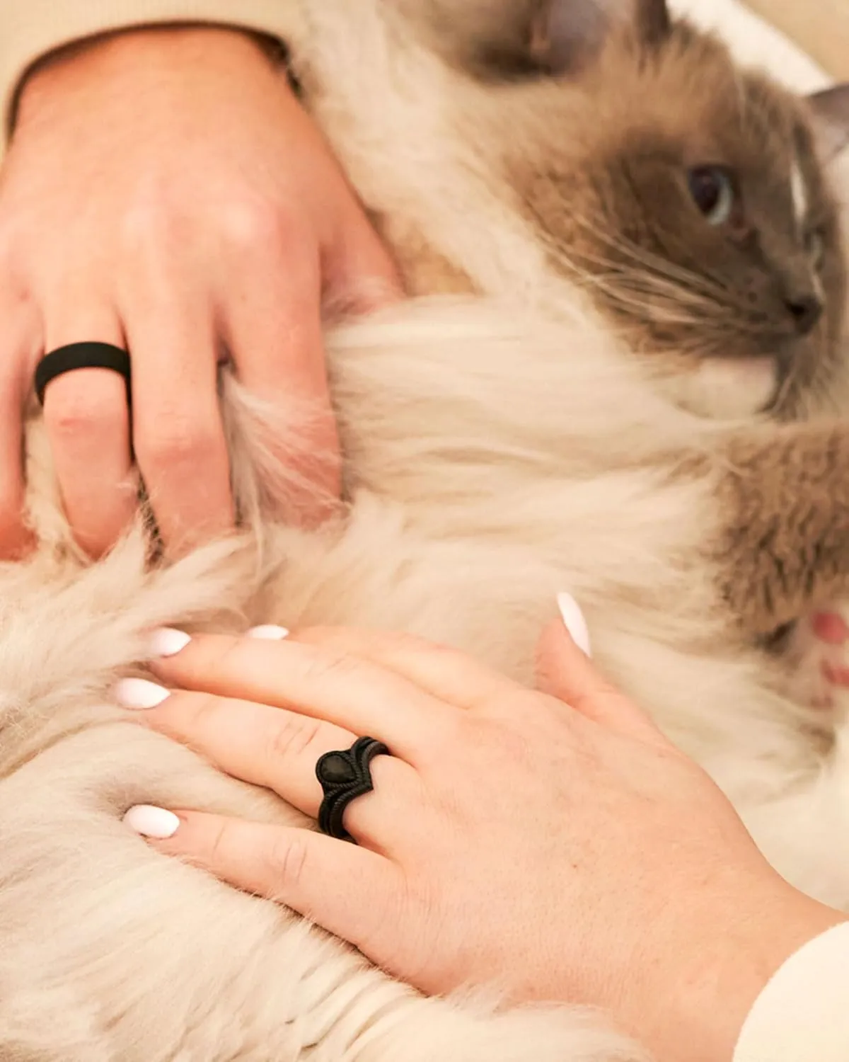 Rinfit Matching Silicone Rings for Couples - Silicone Wedding Bands Sets for Him and Her - His and Hers Ring - Patented Design