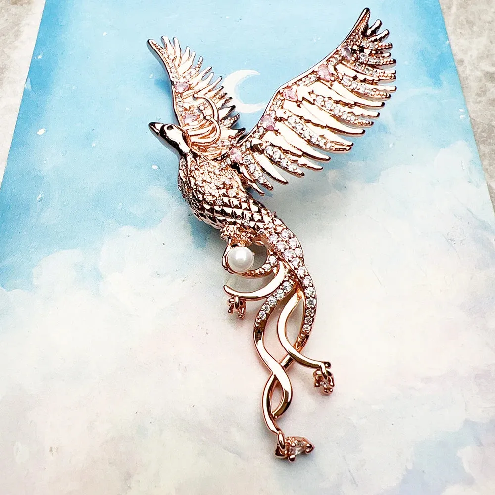 Rose Gold Phoenix Pendant