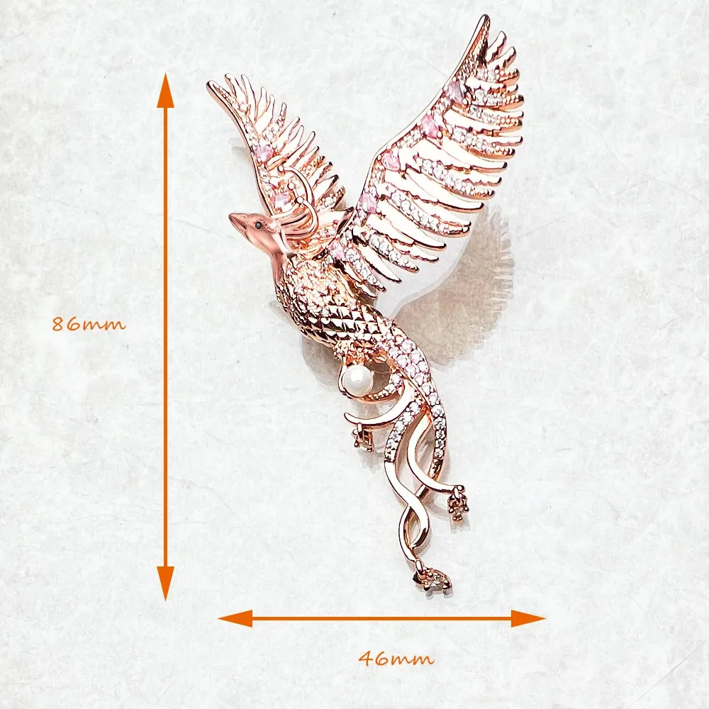 Rose Gold Phoenix Pendant