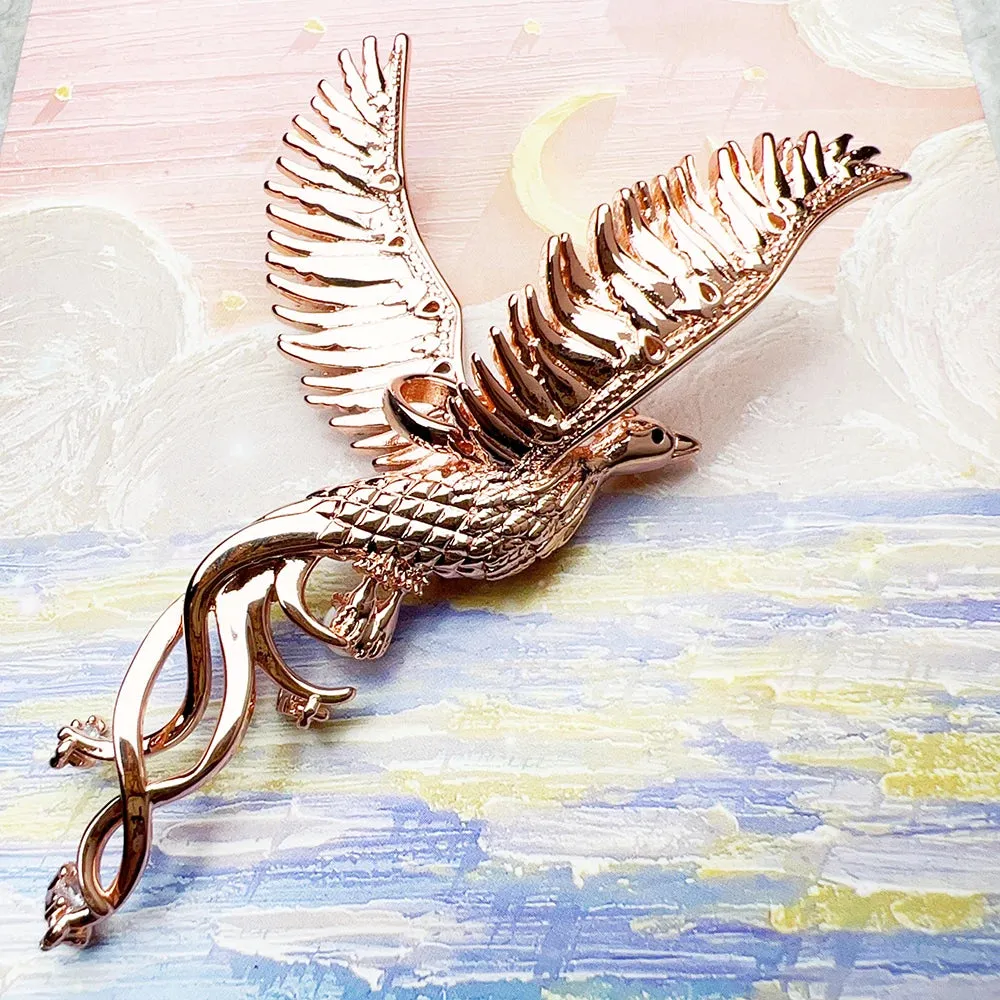 Rose Gold Phoenix Pendant