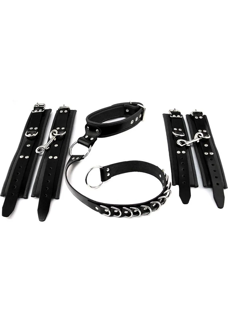Rouge Leather Adjustable D Ring Hogtie