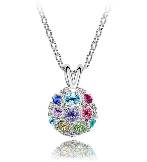 Round Heart Pendant Necklace