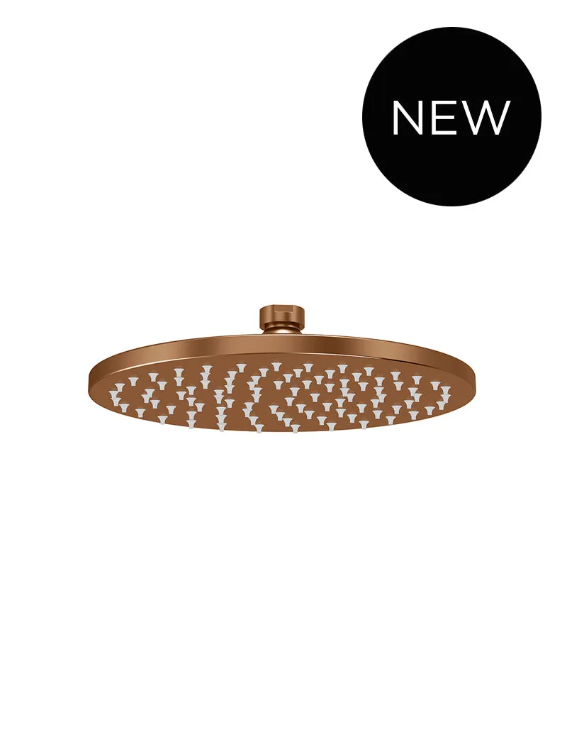 Round Shower Rose 200mm - Lustre Bronze