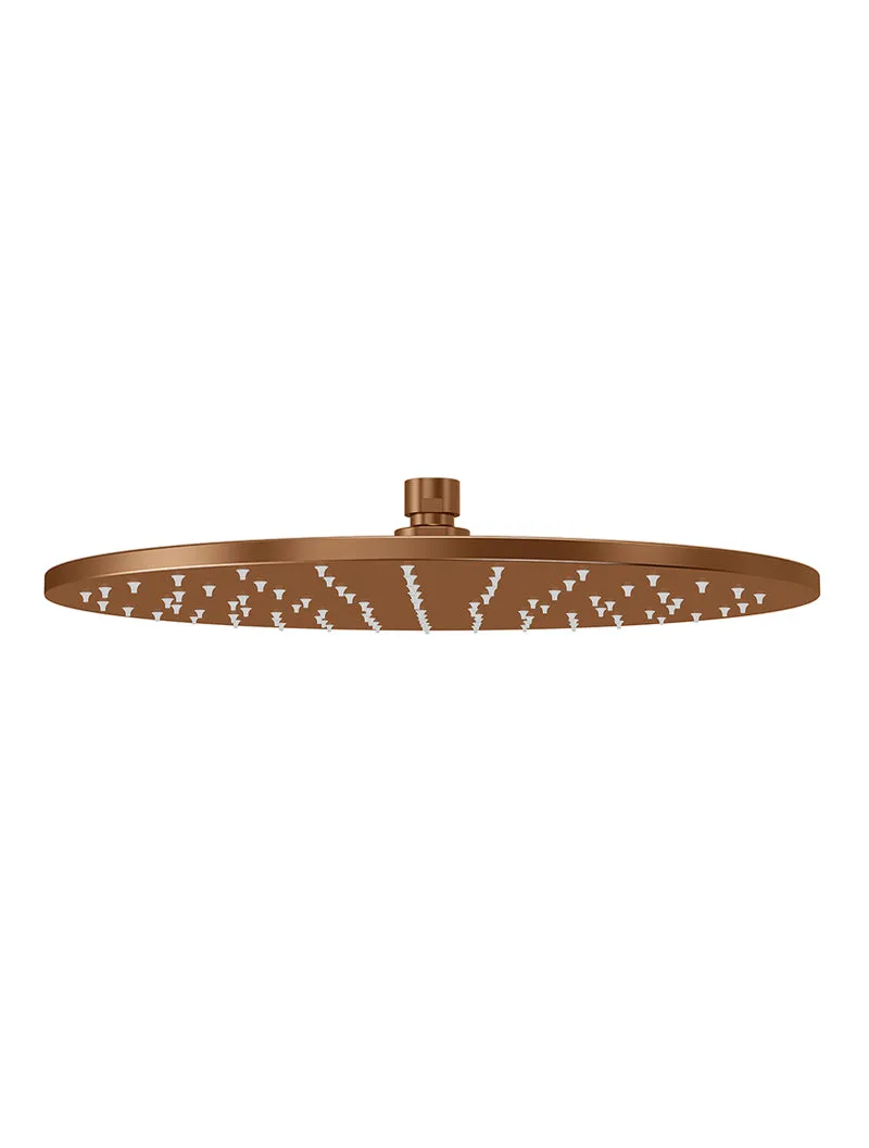 Round Shower Rose 300mm - Lustre Bronze