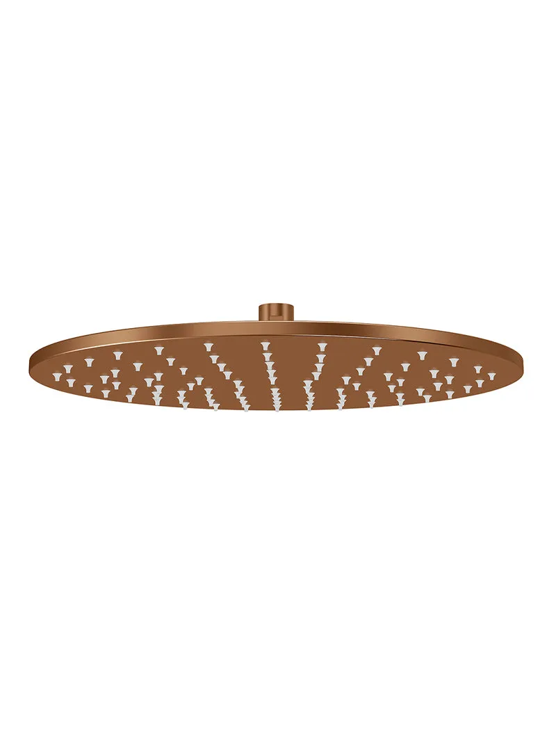 Round Shower Rose 300mm - Lustre Bronze
