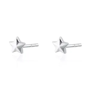 Scream Pretty Faceted Star Stud Earrings - Sterling Silver