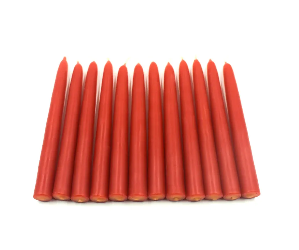 Set of 12 beeswax candles