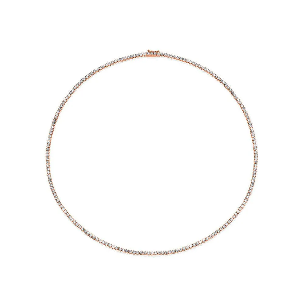 Showroom Collection Diamond Tennis Necklace (5.00 ct.) 2 mm 4-Prongs Setting in 14K Gold