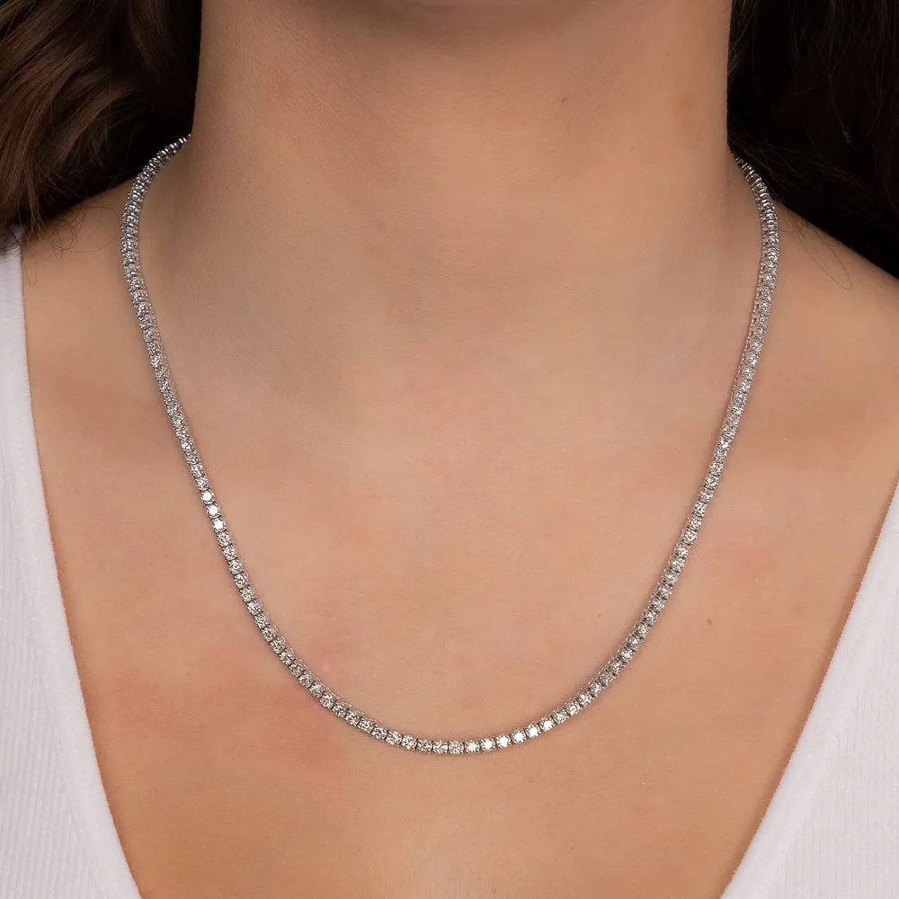 Showroom Collection Diamond Tennis Necklace (5.00 ct.) 2 mm 4-Prongs Setting in 14K Gold