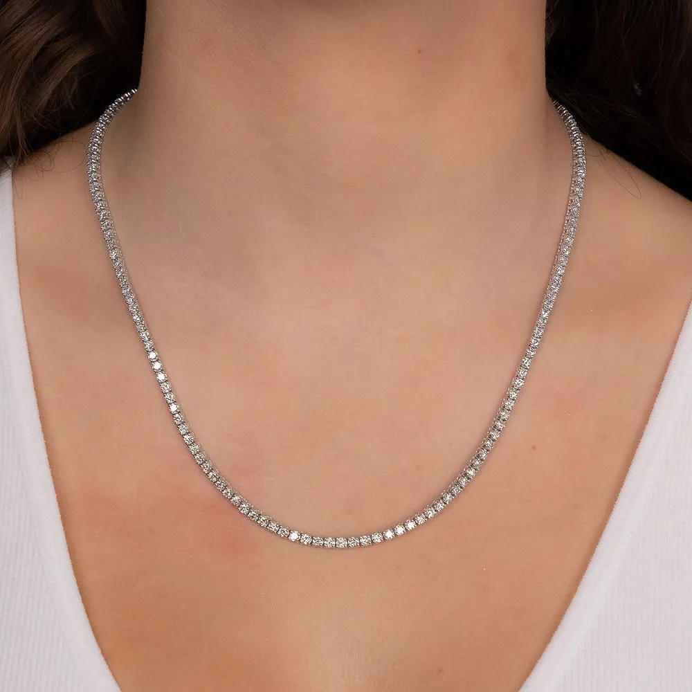 Showroom Collection Diamond Tennis Necklace (5.00 ct.) 2 mm 4-Prongs Setting in 14K Gold