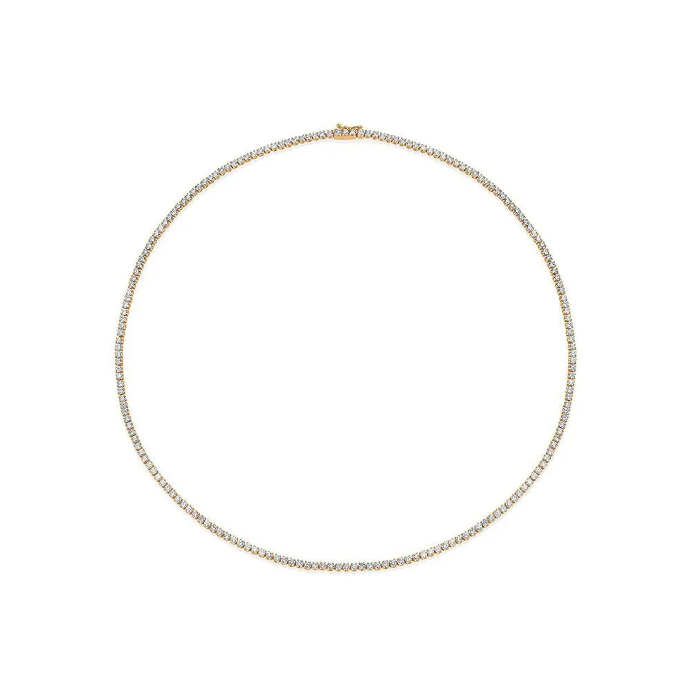 Showroom Collection Diamond Tennis Necklace (5.00 ct.) 2 mm 4-Prongs Setting in 14K Gold