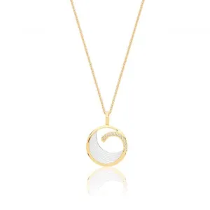 Silver & Co Mother of Pearl Pendant with Cubic Zirconia SPG0072Y