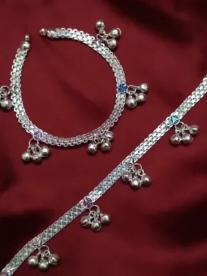 Silver Anklets Bells (2-4.5 yrs)