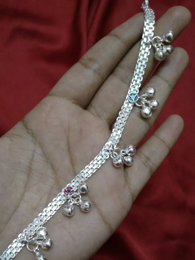 Silver Anklets Bells (2-4.5 yrs)