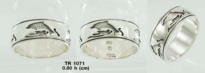 Silver Dolphin Ring TR1071