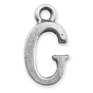 Silver Initial G Charm