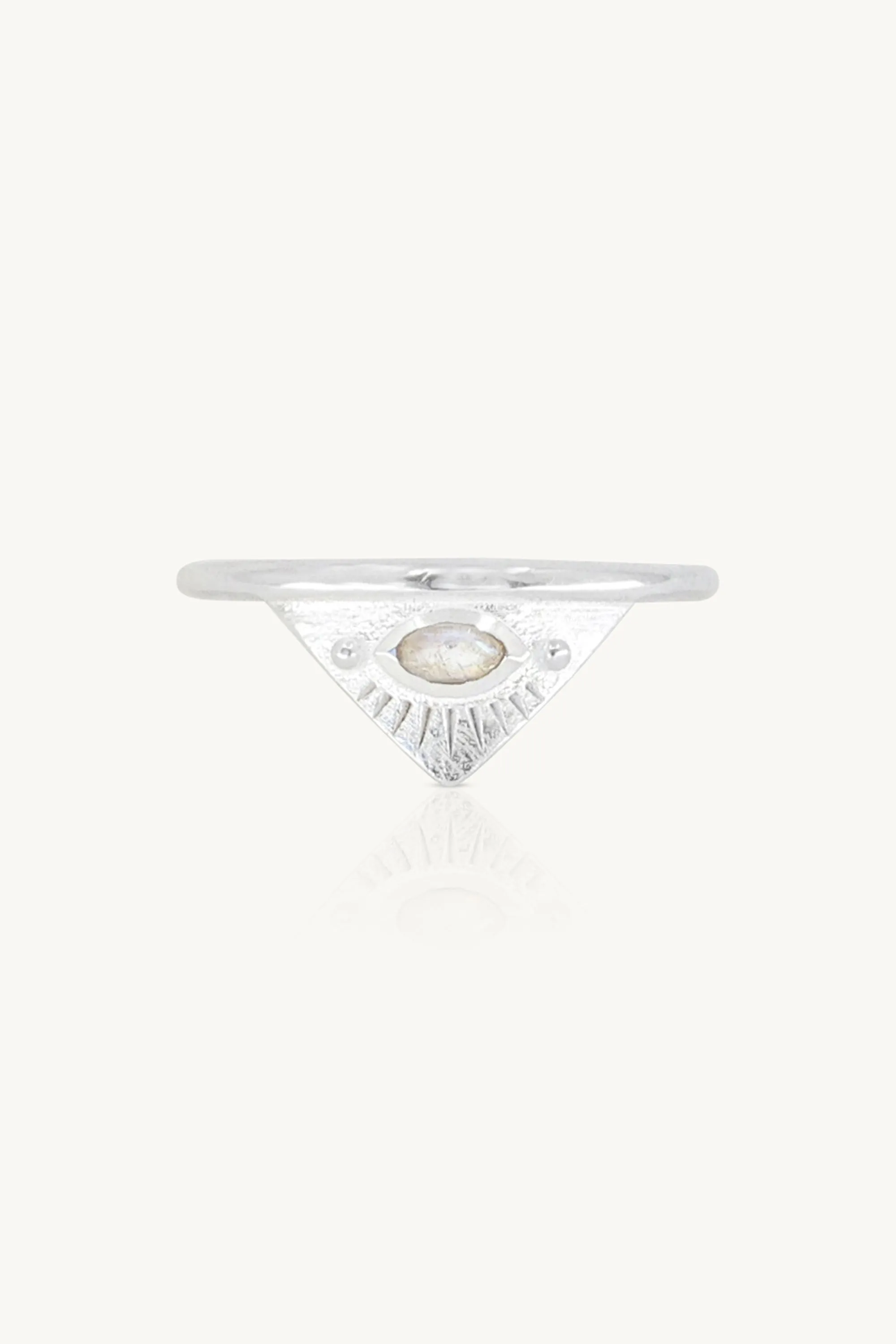 Solaris Moonstone Silver Ring