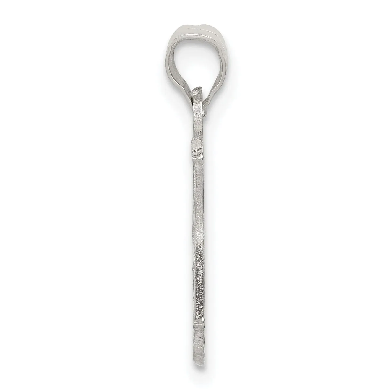 Solid Sterling Silver Baby Buggy Charm Pendant