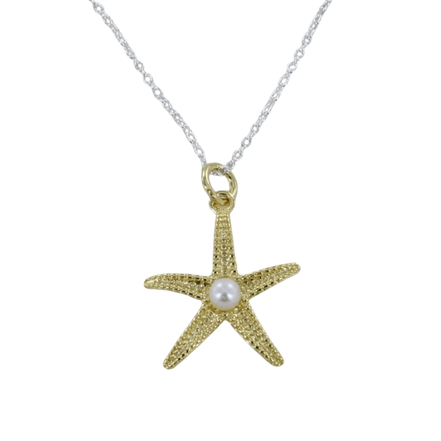 Starfish Pearl Sterling Silver Necklace
