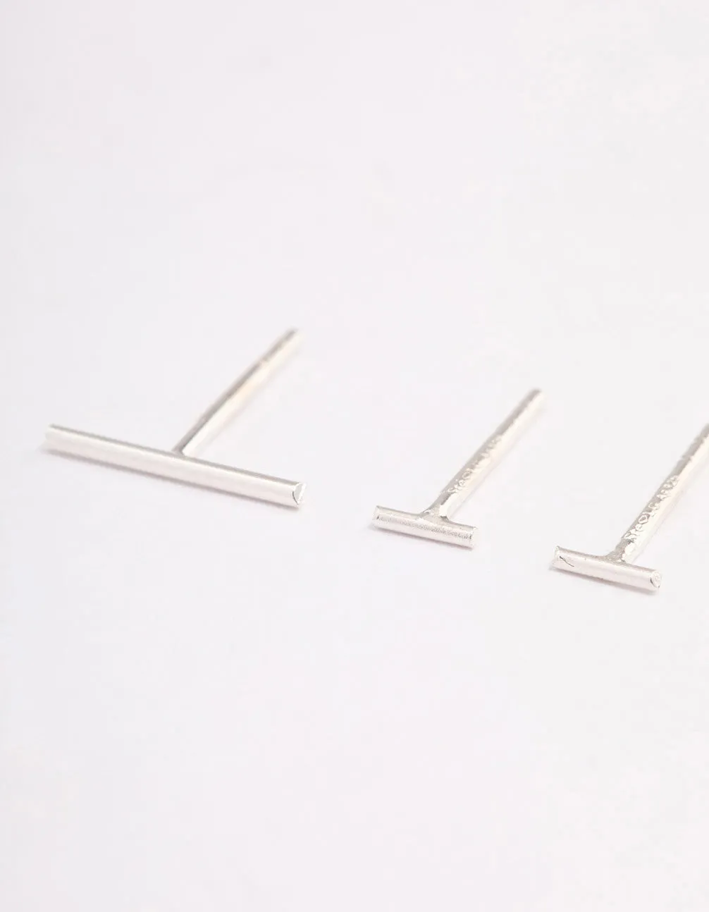 Sterling Silver Bar Earring Pack