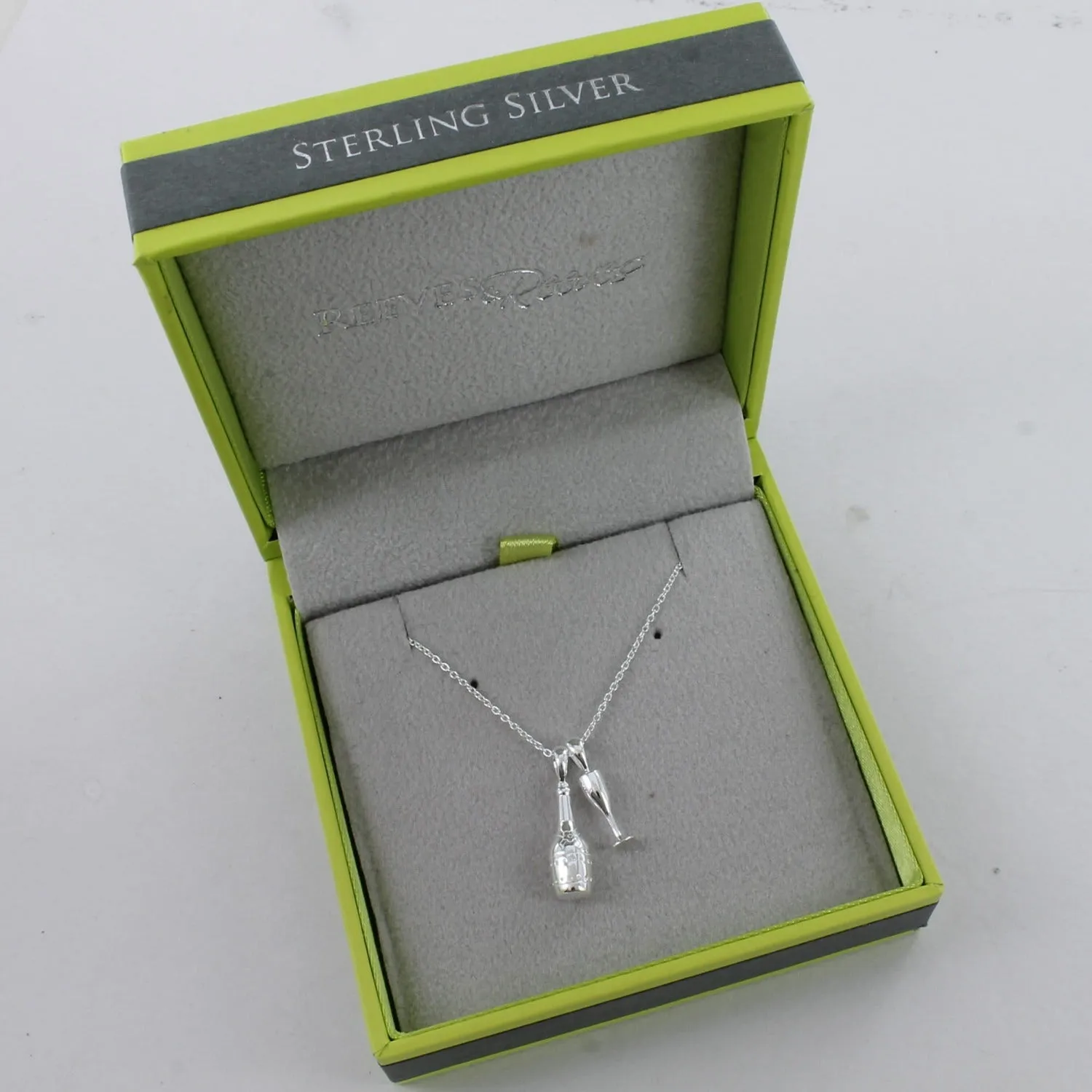 Sterling Silver Champagne Necklace