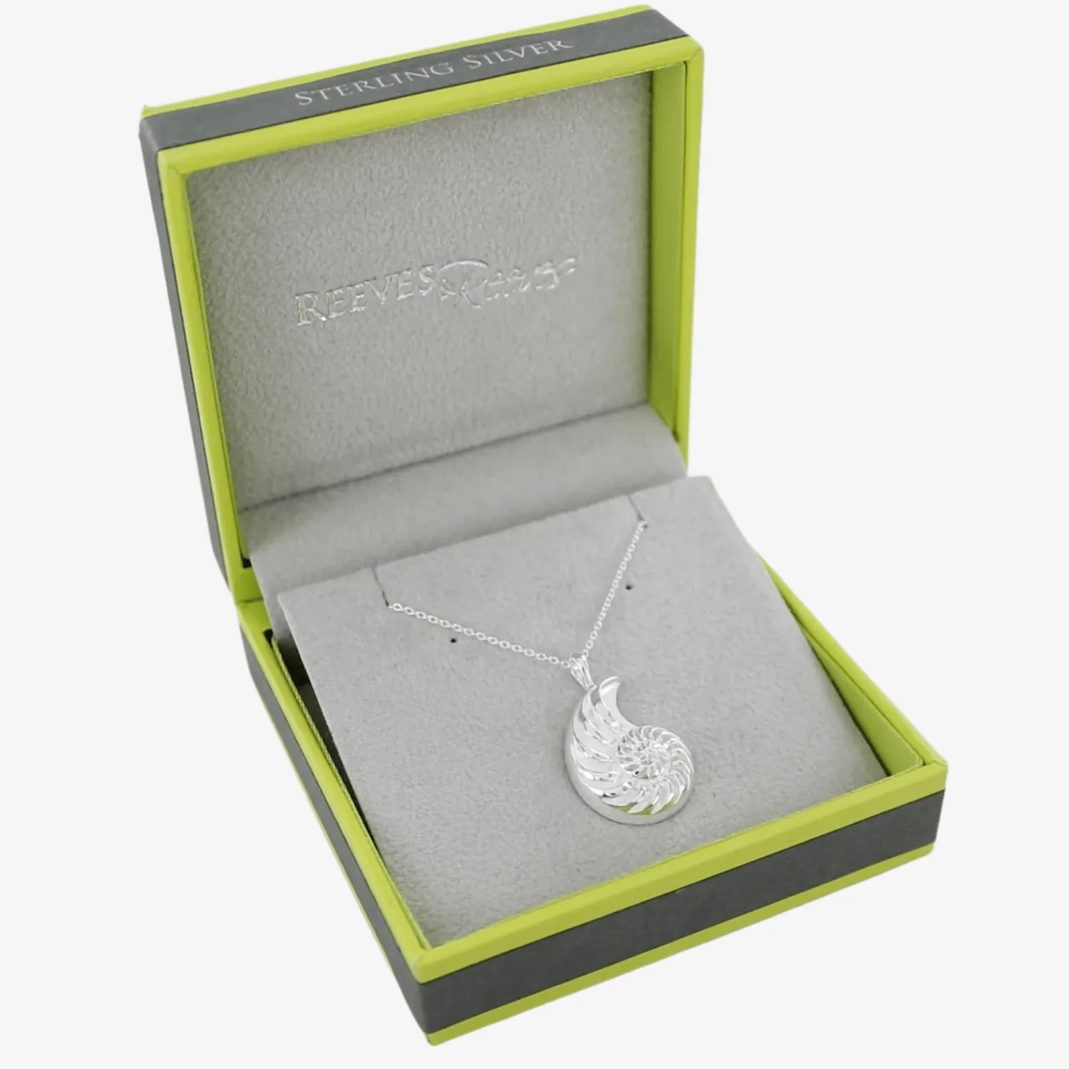 Sterling Silver Jurassic Coast Ammonite Necklace