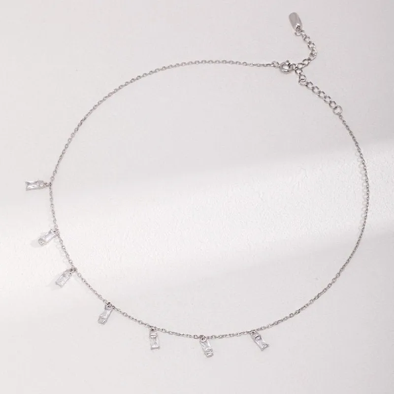 Sterling Silver Necklace with Charms