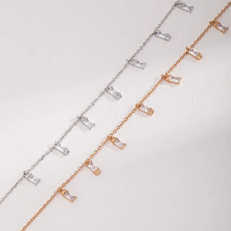 Sterling Silver Necklace with Charms