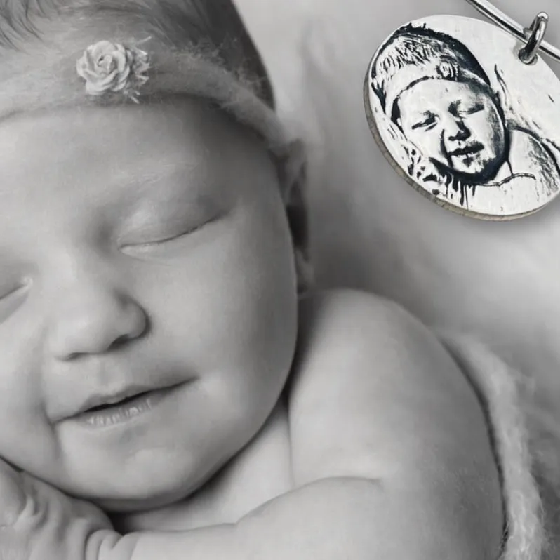 Sterling Silver Photo Necklace, Bracelet or Charm