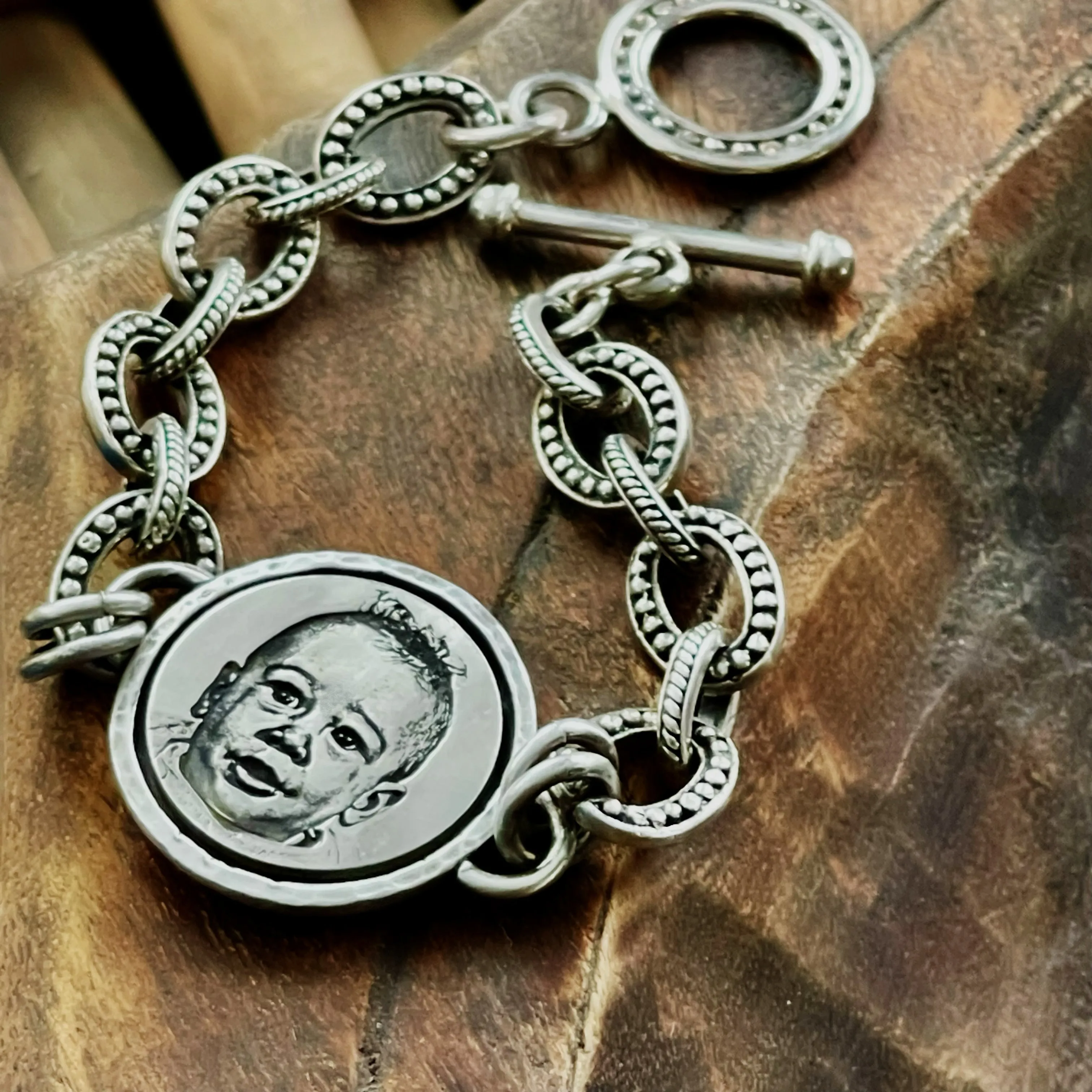 Sterling Silver Photo Necklace, Bracelet or Charm