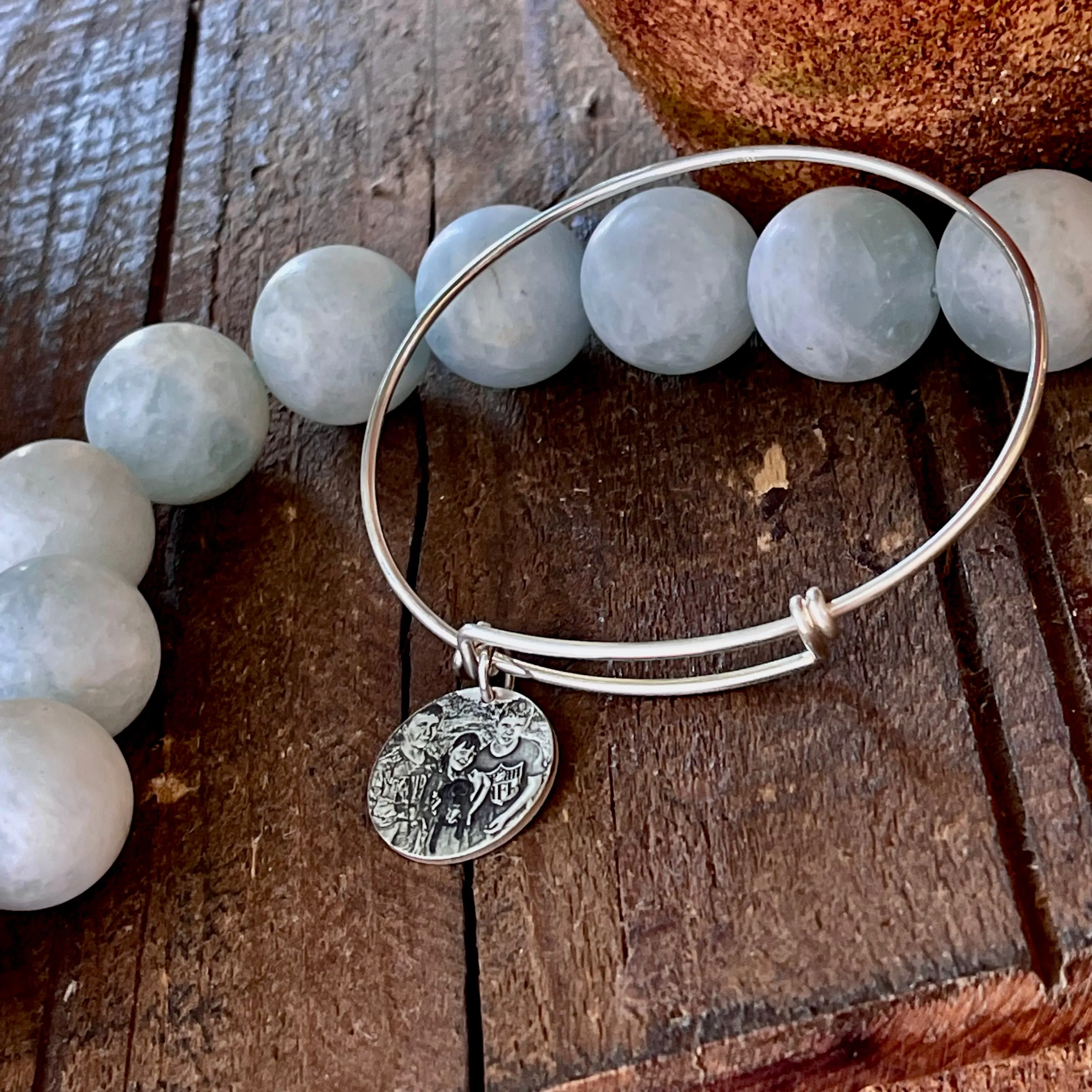 Sterling Silver Photo Necklace, Bracelet or Charm