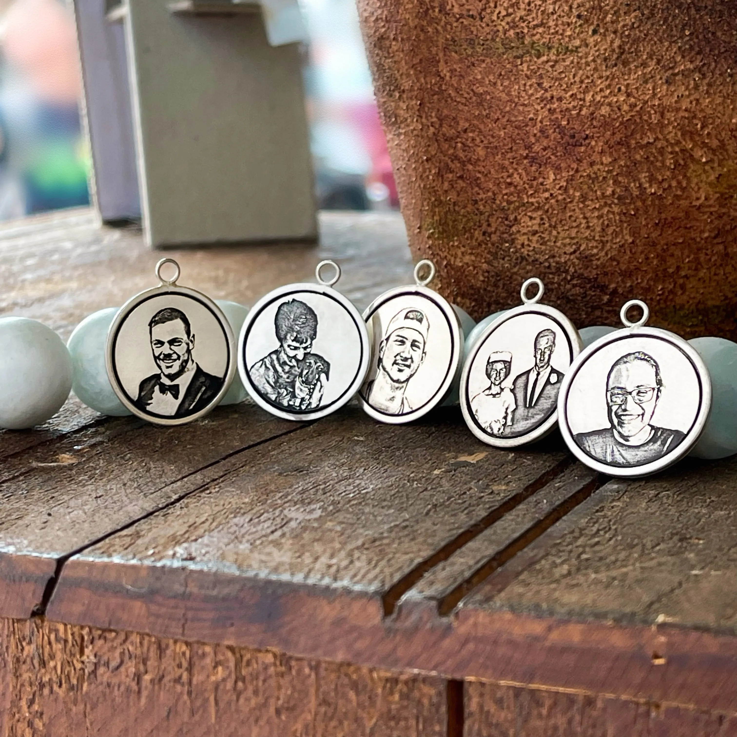 Sterling Silver Photo Necklace, Bracelet or Charm